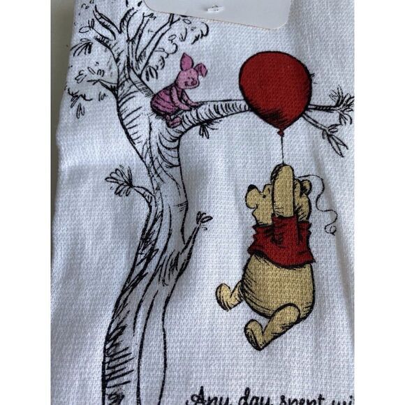 2 Pk Disney Winnie The Pooh Kitchen Towels A Day Spent With You Is My Favorite - Picture 5 of 11